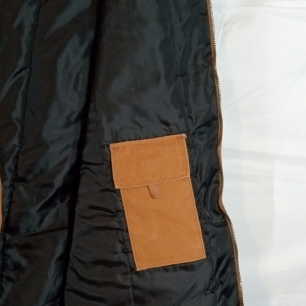 Big Smith Beautiful Men's Brown Orange Rugged Work/Hunting Vest Oversized 2xl - Picture 11 of 13